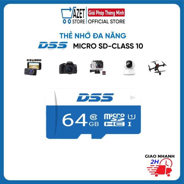 Thẻ nhớ DSS 64GB tốc độ 95MB/s Micro SD - Bảo hành chính hãng